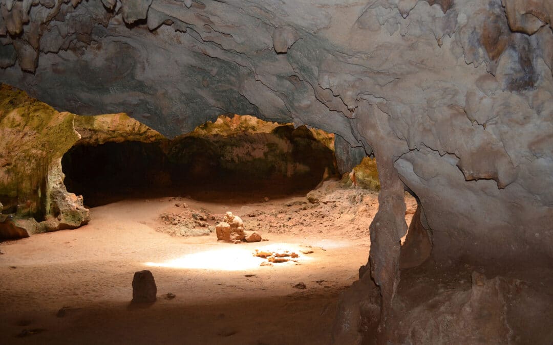 Cavern in Quadirikiri cave in Aruba's Arikok National Park.